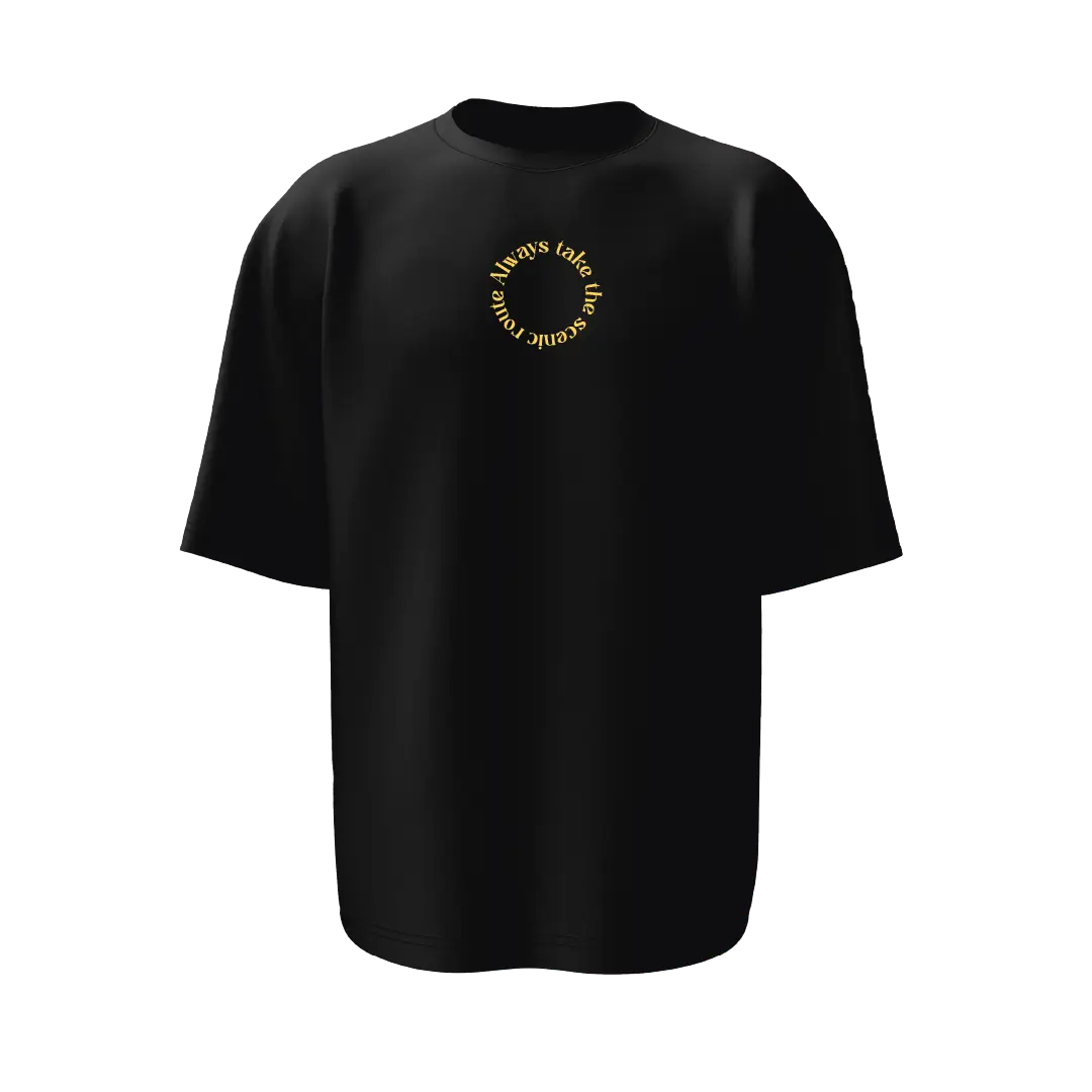 Always Take The Scenic Route Oversized T-shirt