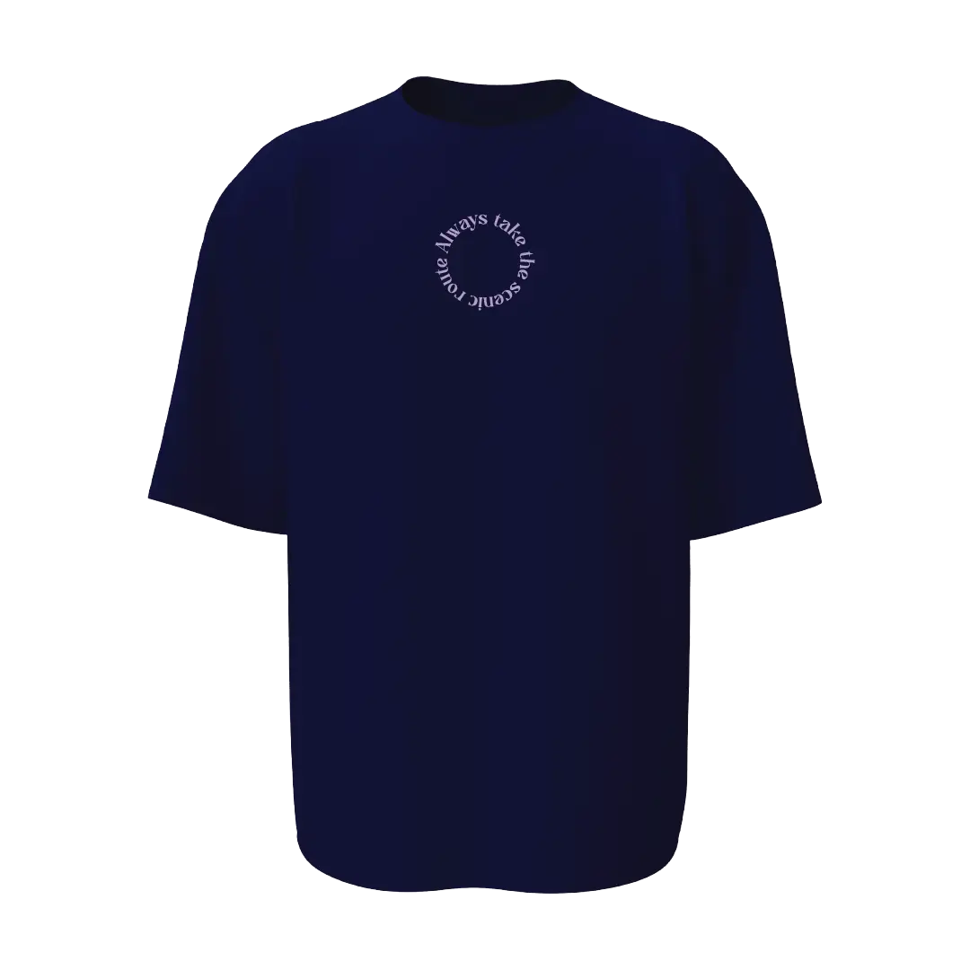 Always Take The Scenic Route Oversized T-shirt