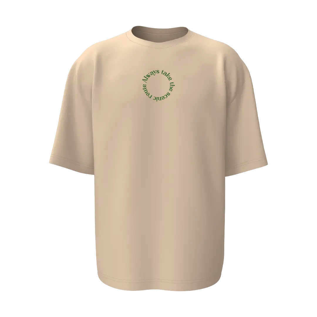 Always Take The Scenic Route Oversized T-shirt