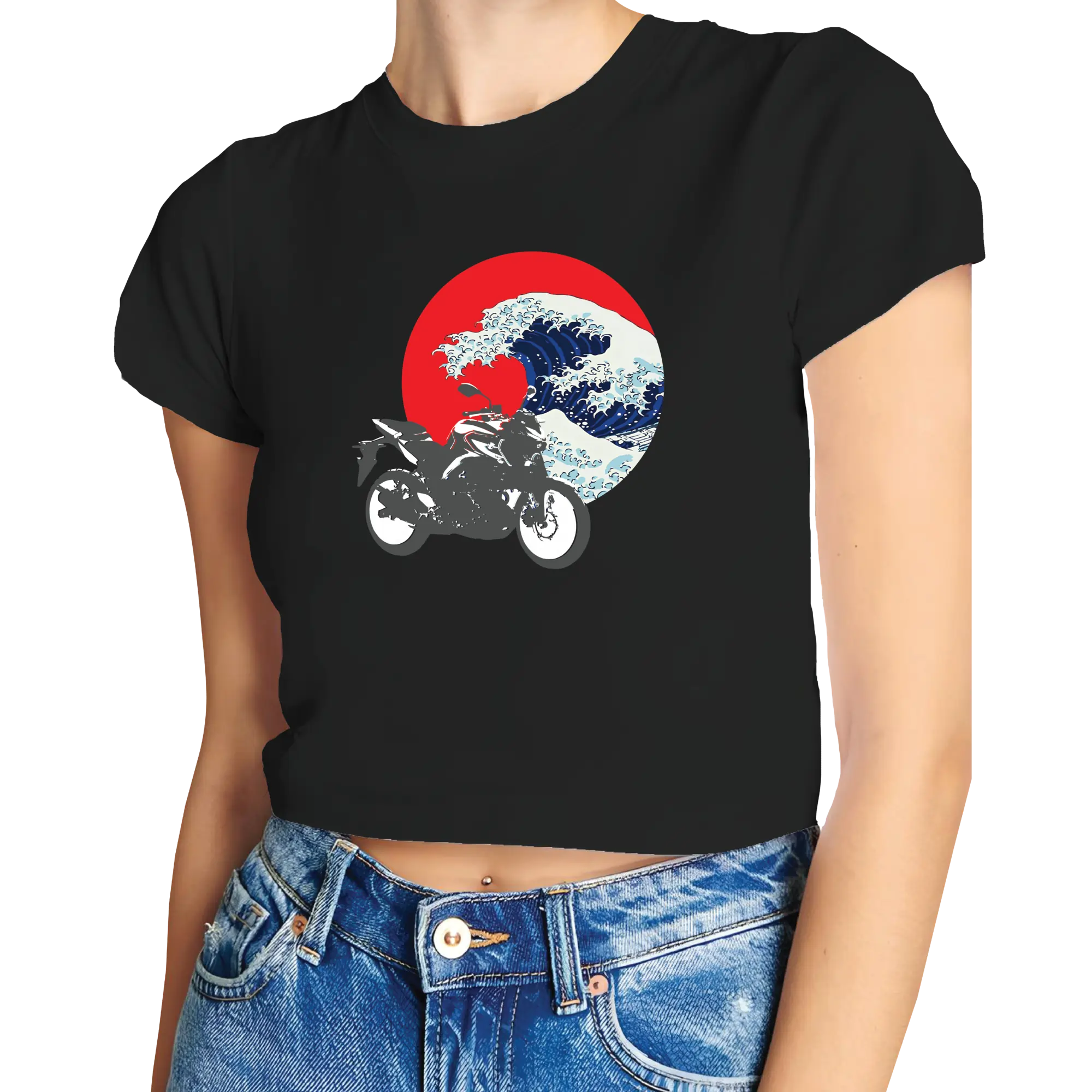 KanaWave Crop Top