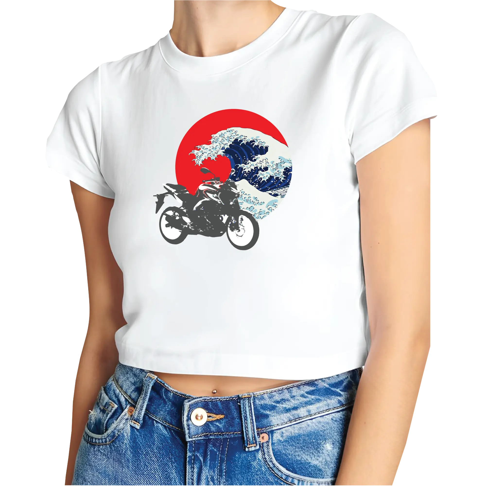 KanaWave Crop Top