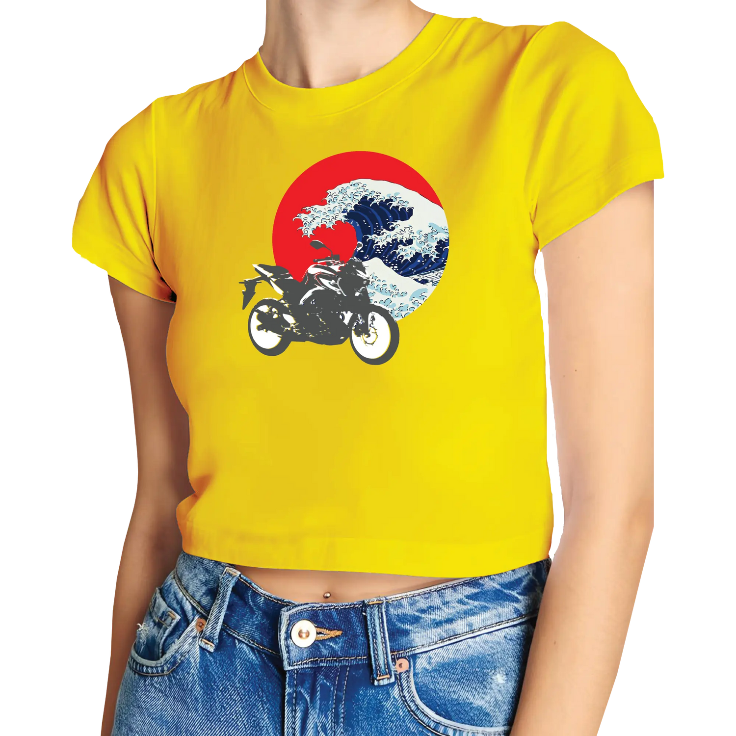KanaWave Crop Top