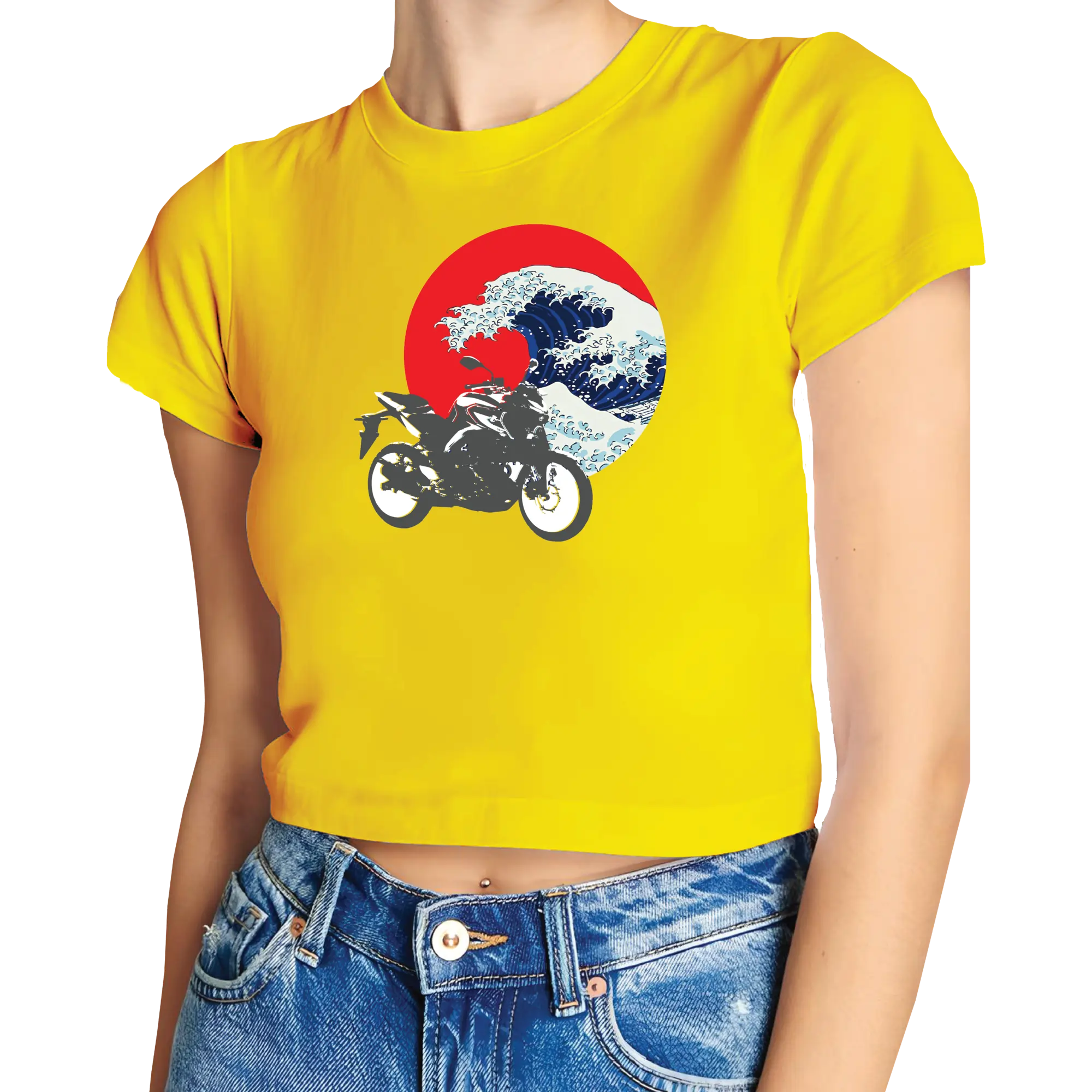 KanaWave Crop Top