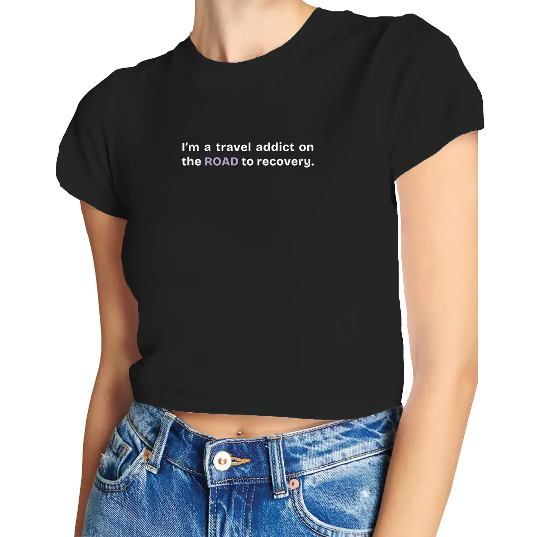 Travel Addict Crop Top