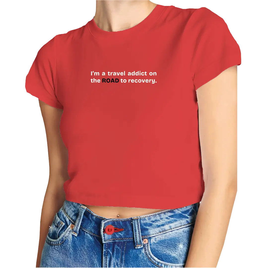 Travel Addict Crop Top