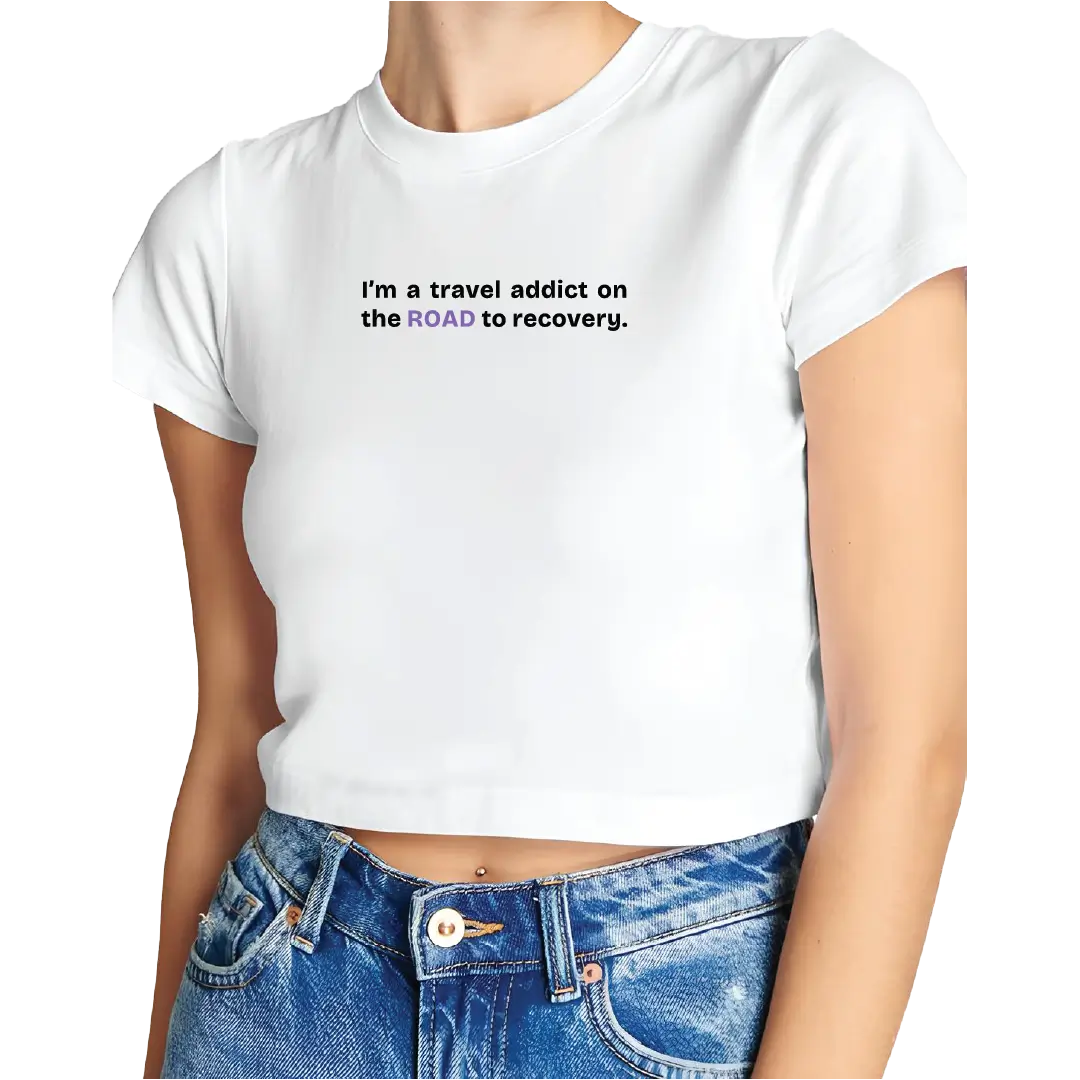Travel Addict Crop Top
