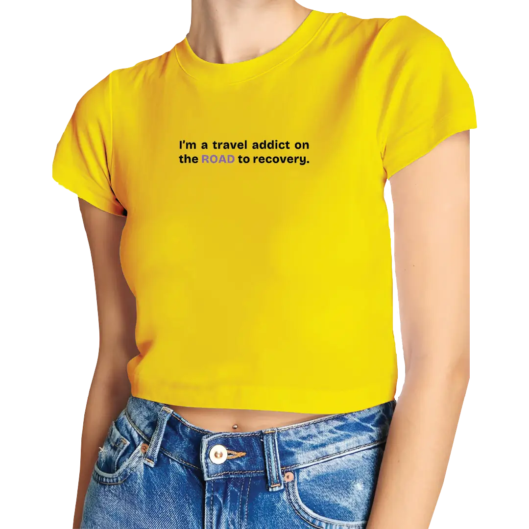 Travel Addict Crop Top