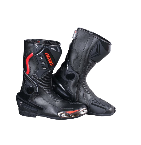 BBG Black Racing Long Boots