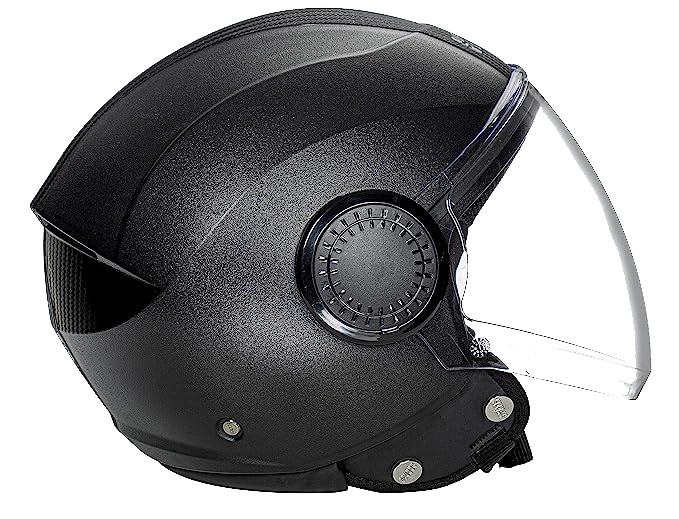 STUDDS Urban Open Face Helmet- Black