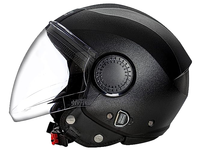 STUDDS Urban Open Face Helmet- Black
