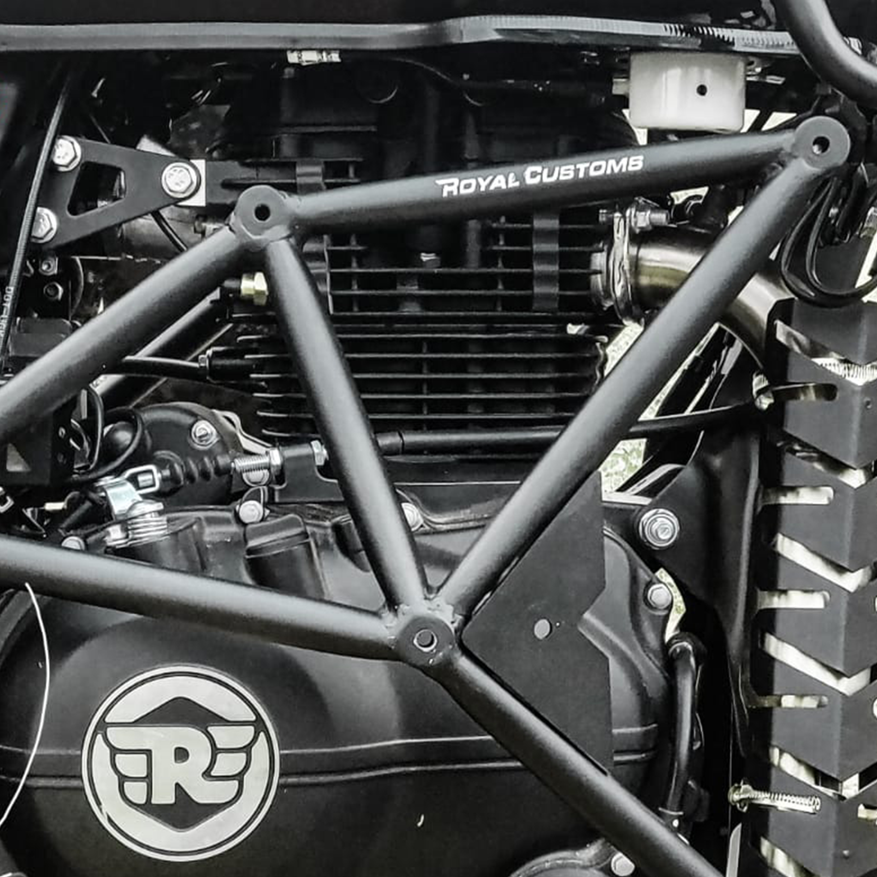 Silencer Bend Pipe Guard For Royal Enfield Himalayan