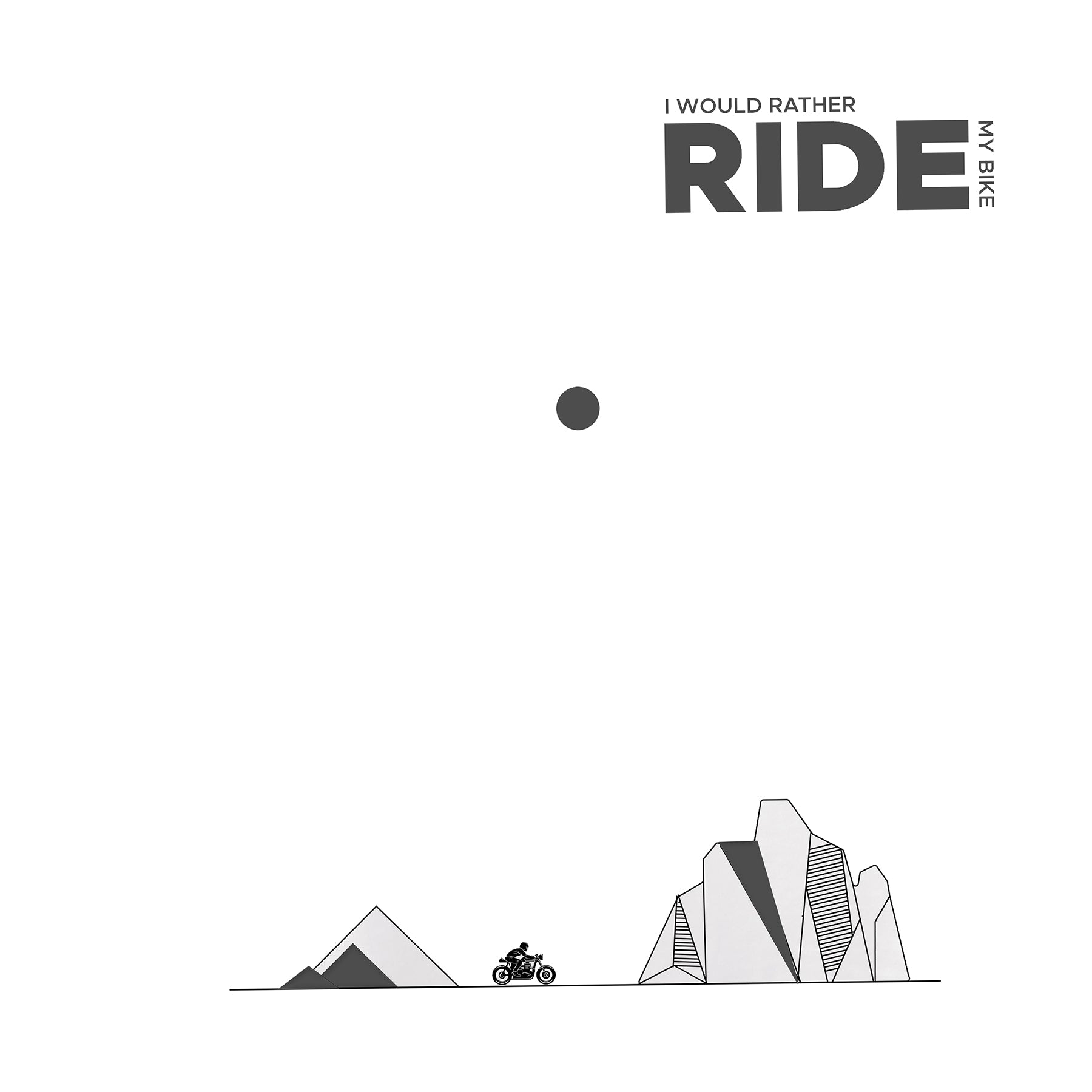 I Would Rather Ride My Bike - Unisex T-Shirt