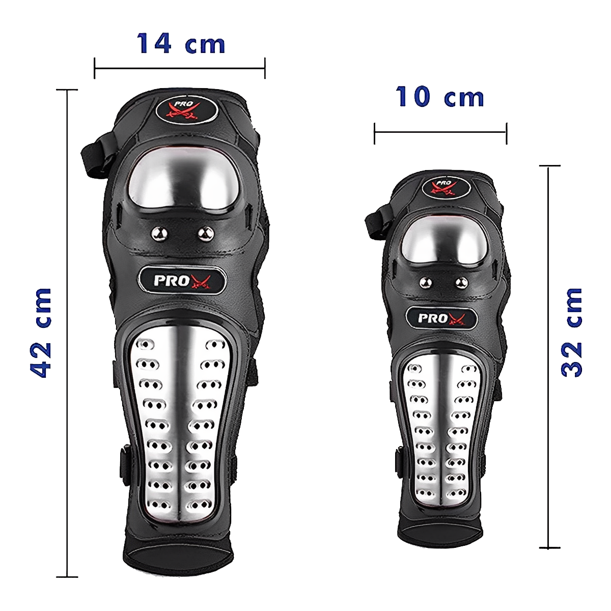 Pro biker Pro-X Alloy Stainless Steel Knee Guard