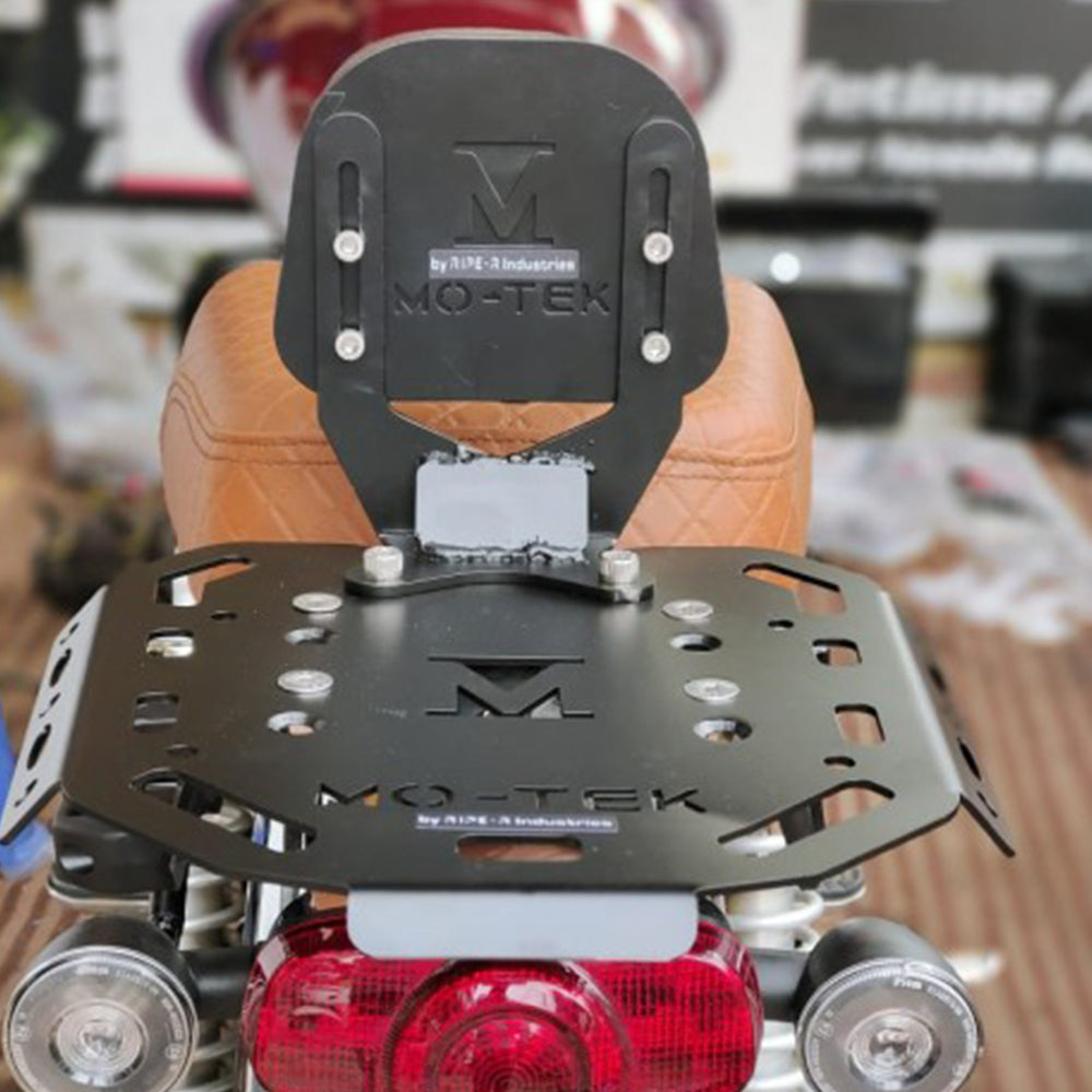 MOTEK Hurricane Back Carrier with Backrest for Honda CB350 Highness