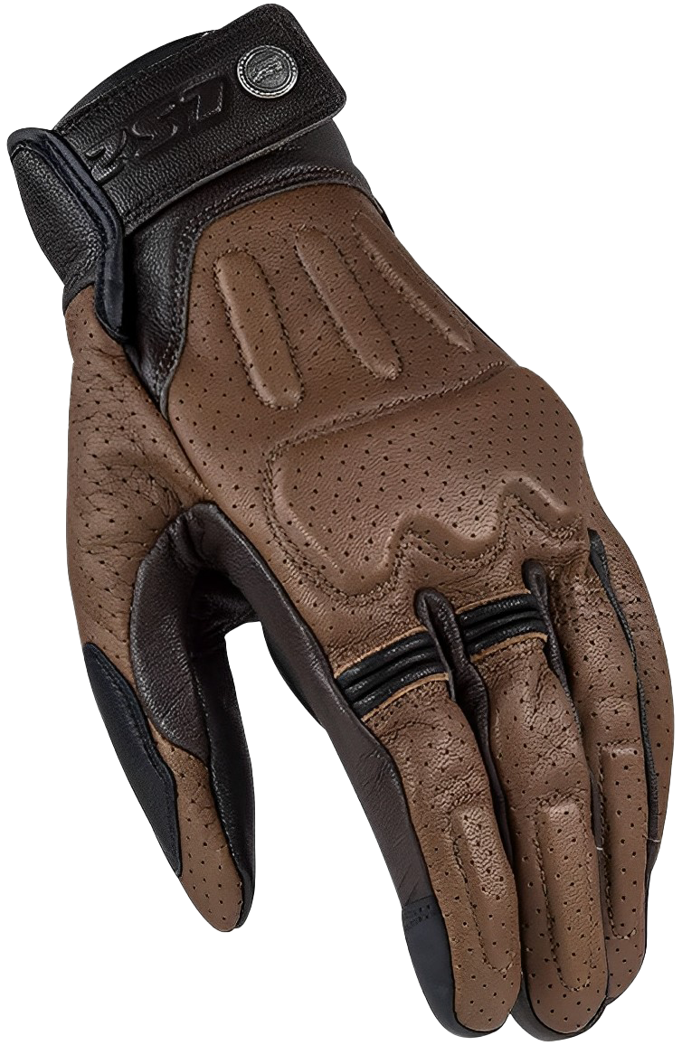 LS2 Rust Man Leather Gloves