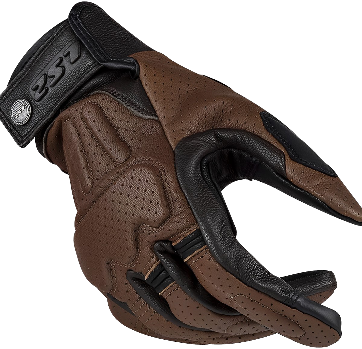 LS2 Rust Man Leather Gloves