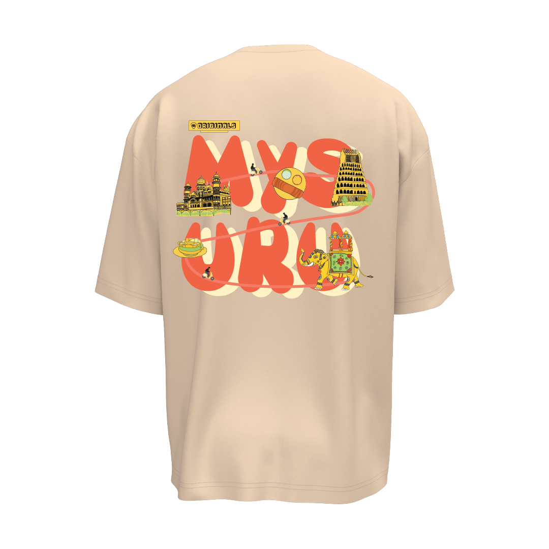 Exploring Mysuru Oversized T-Shirt