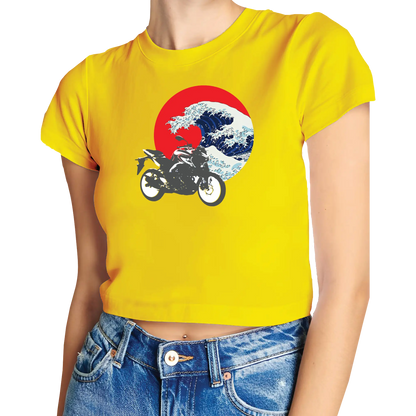 KanaWave Crop Top