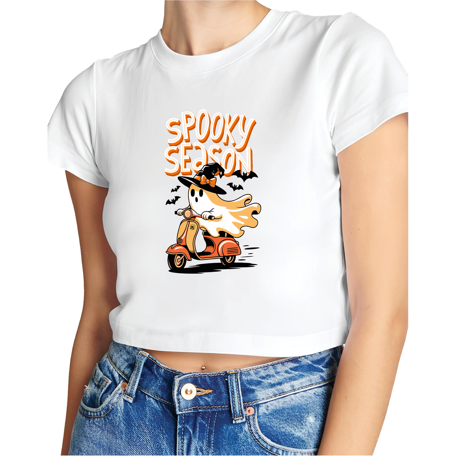 Spooky Season Halloween Themed Crop Top