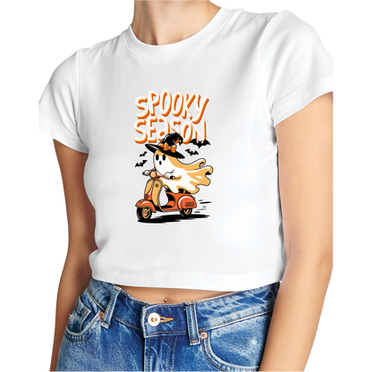 Spooky Season Halloween Themed Crop Top