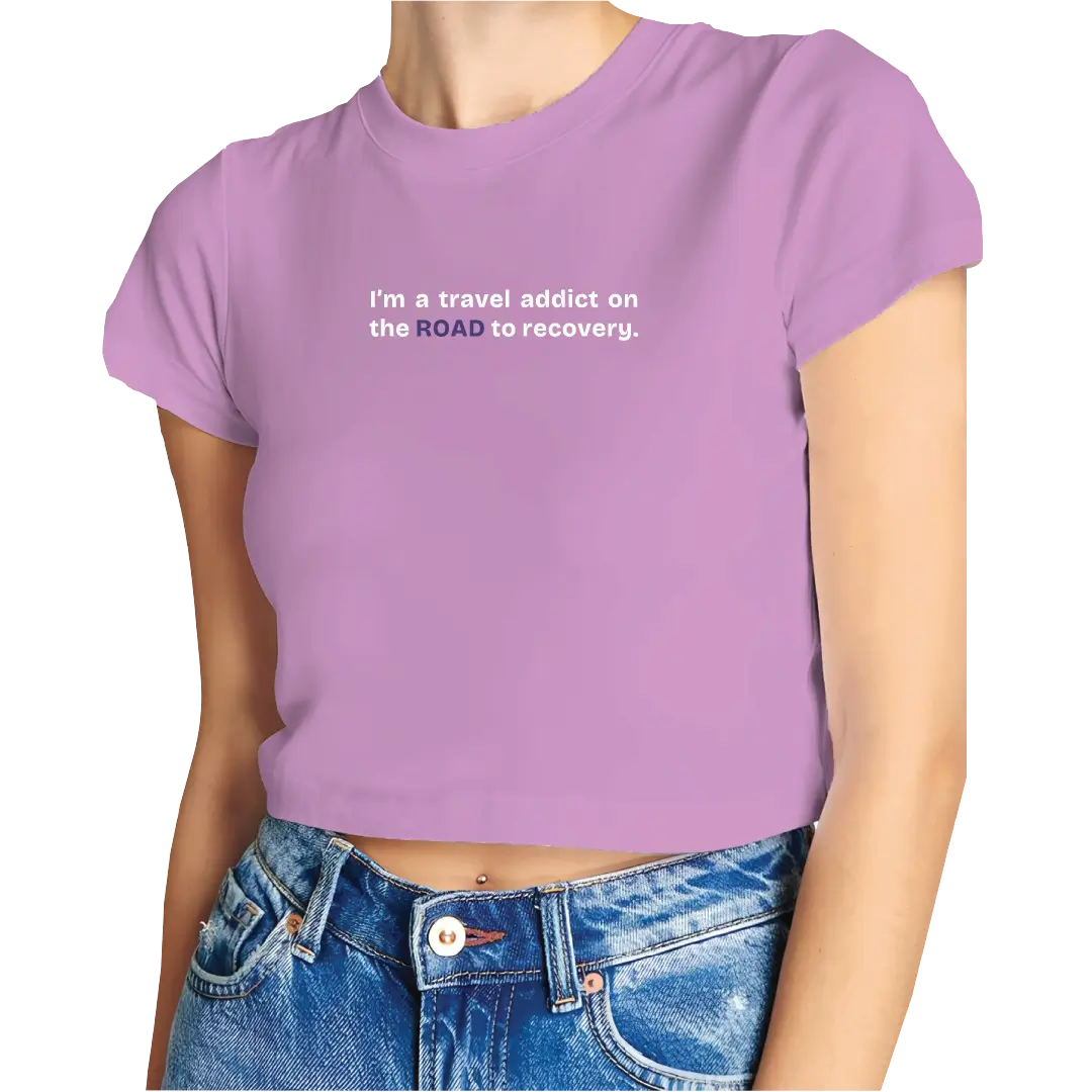 Travel Addict Crop Top