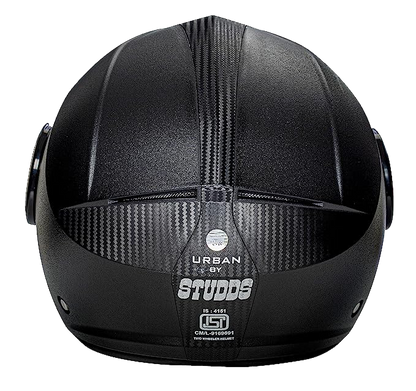 STUDDS Urban Open Face Helmet- Black
