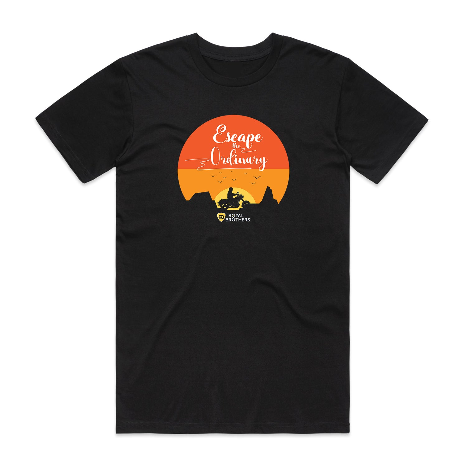 Printed unisex cotton t-shirt (Black)