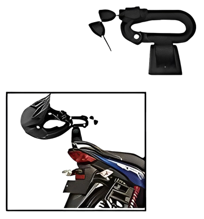 HUUSO Bike Sleek Single Helmet Lock for Piaggio Vespa - Black