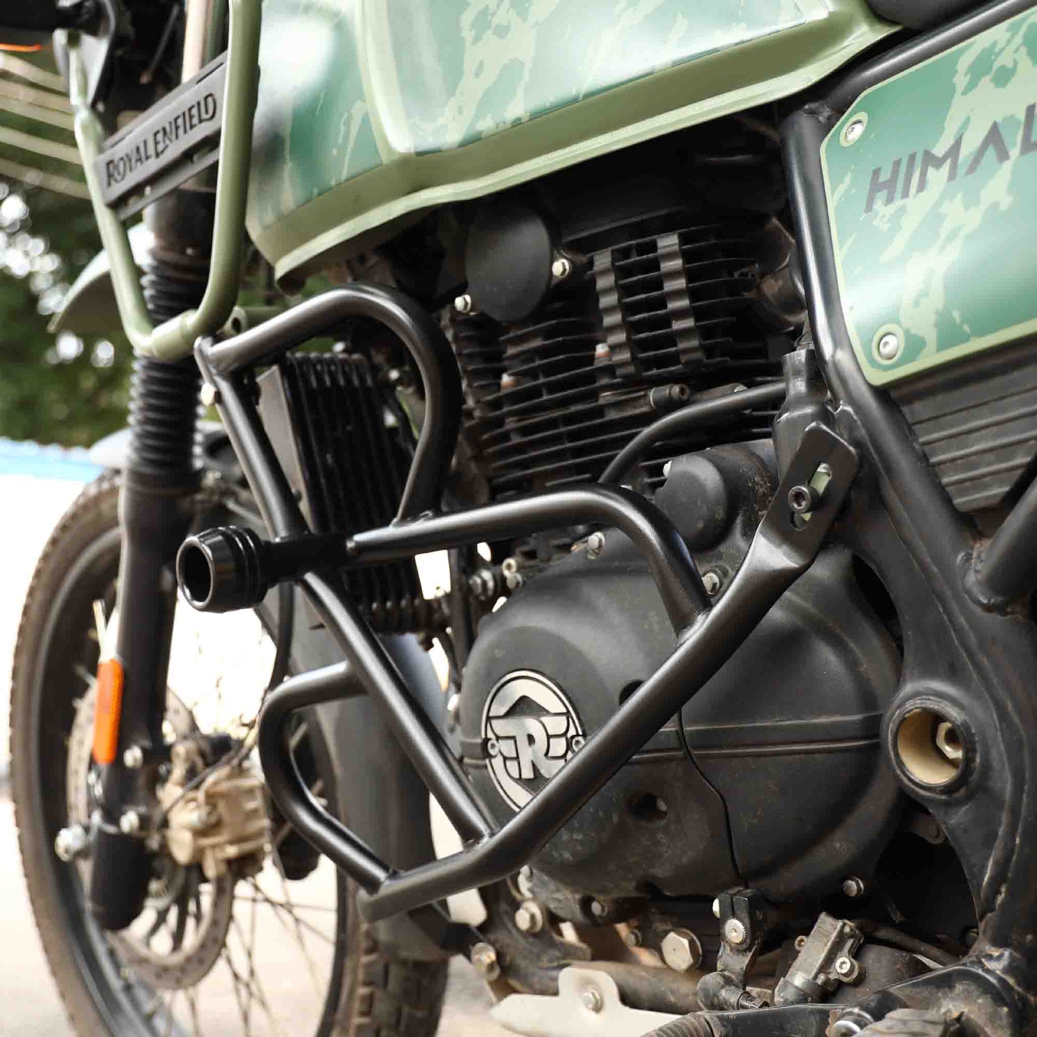 Royal Enfield Himalayan BS6 crash guard with slider