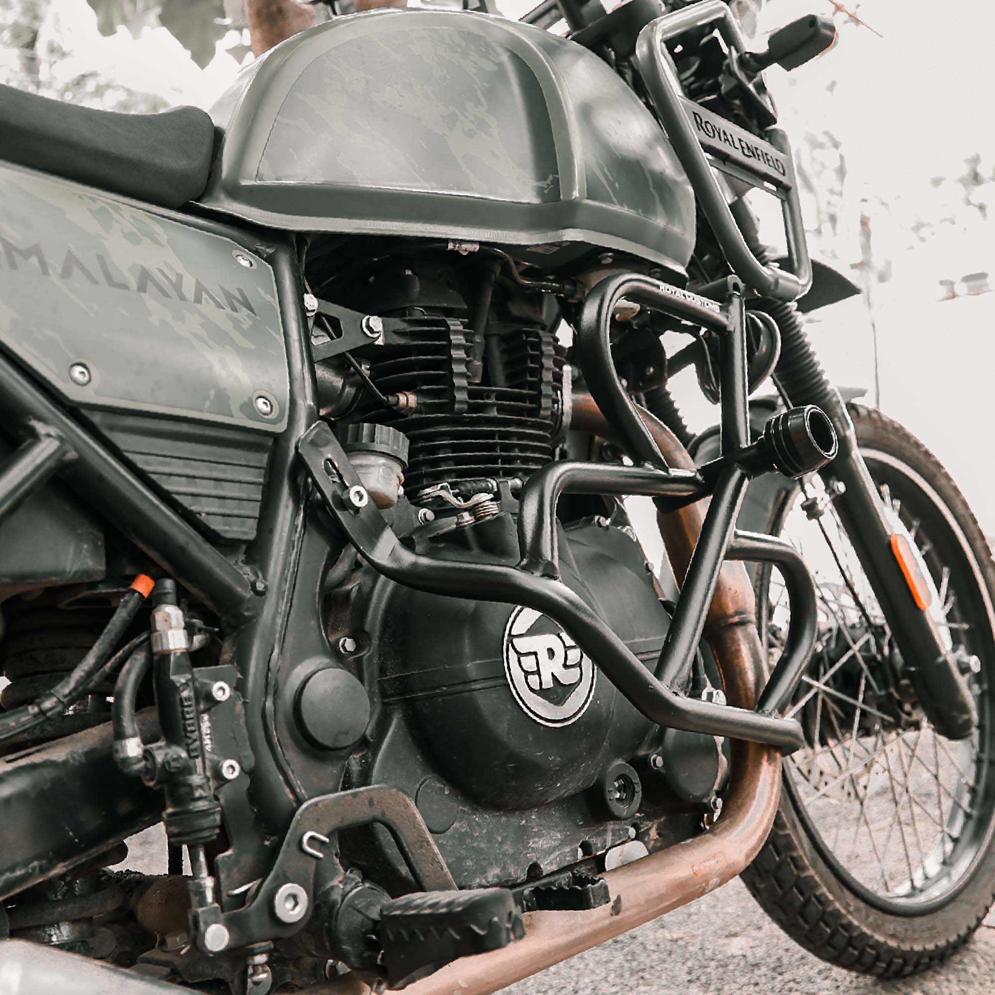 Royal Enfield Himalayan BS6 crash guard with slider