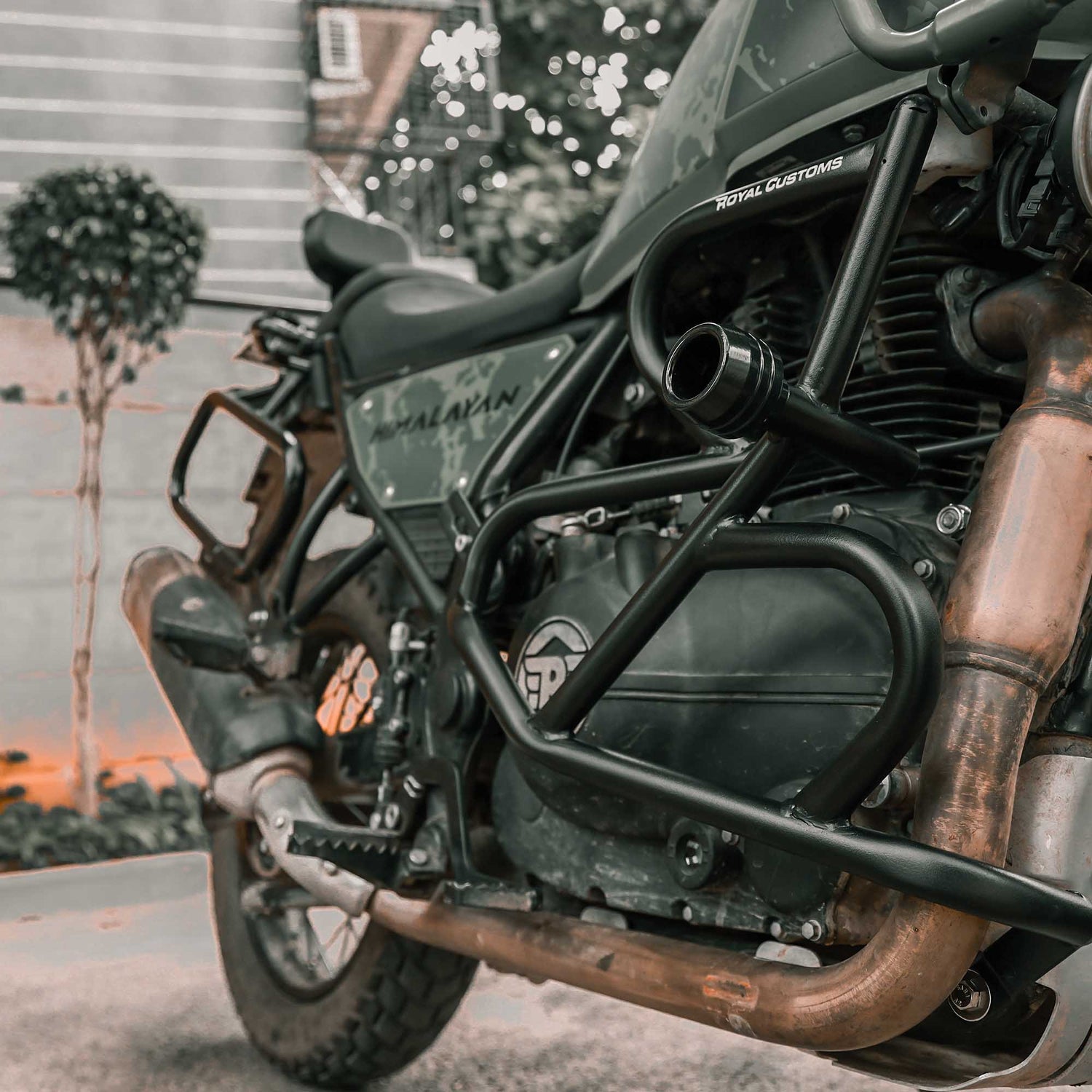 Royal Enfield Himalayan BS6 crash guard with slider