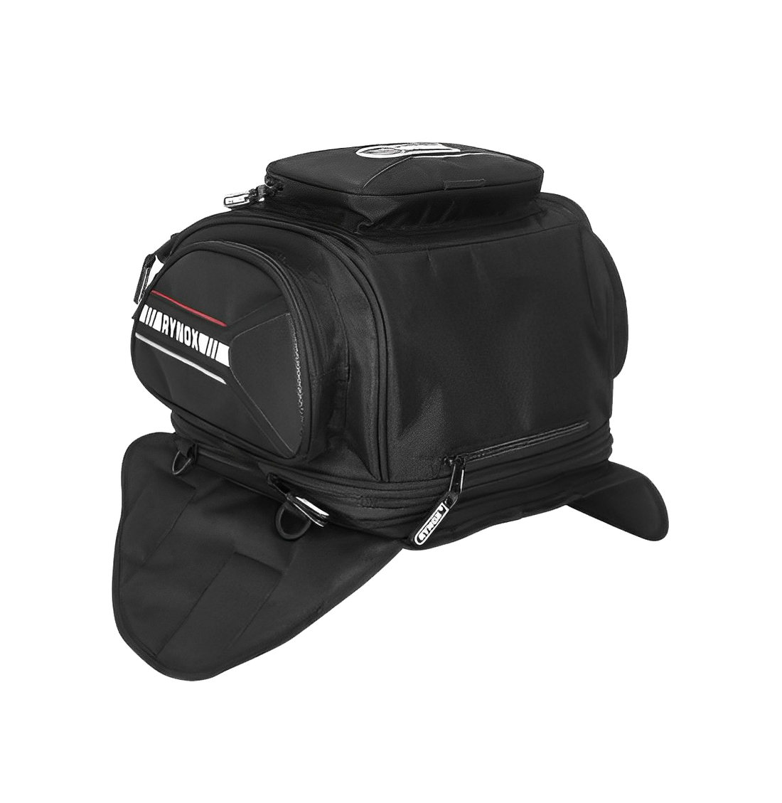 Rynox Optimus V2 Magnetic Semi Hard Case Black Tank Bag