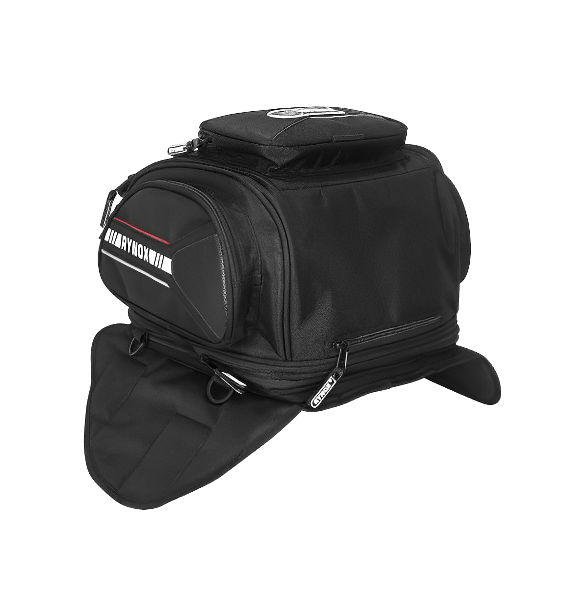 Rynox Optimus V2 Magnetic Semi Hard Case Black Tank Bag
