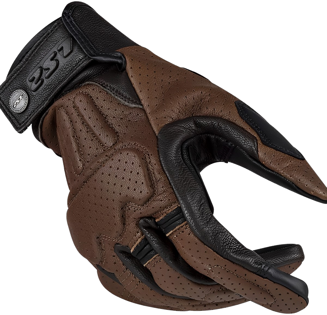 LS2 Rust Man Leather Gloves